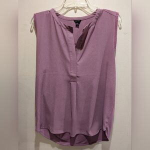 Ann Taylor Dusty Pink Sleeveless Blouse Size Large